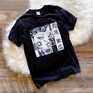JUNJI ITO horror manga anime t shirt